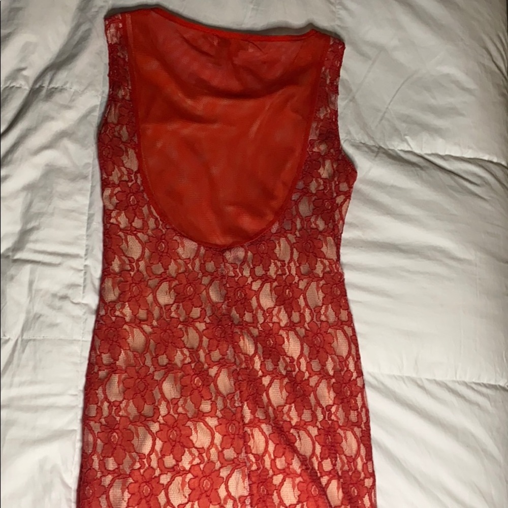 Red Lace Dress - Picture 2 of 2